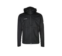 MAMMUT Giacca softshell da uomo Ultimate VII con cappuccio nero | XL