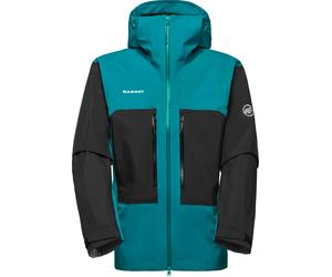 Mammut - Giacca tecnica impermeabile e traspirante - Taiss HS Hooded Jacket Men Deep Teal Black per Uomo in Pelle - Taglia S - Verde