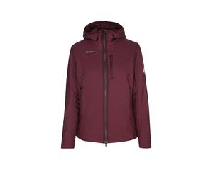 MAMMUT Isogiacca da donna Rime con cappuccio rosso scuro | S
