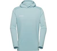 Mammut - Maglietta da escursionismo traspirante e leggera a maniche lunghe con cappuccio - Selun FL Sun Hoody Men Nebla per Uomo in Poliestere Riciclato - Taglia S - Blu