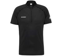 Mammut - T-shirt da escursionismo con mezza zip con asciugatura rapida - Ducan FL Half Zip T Shirt Men Black per Uomo in Poliestere Riciclato - Taglia S - Nero