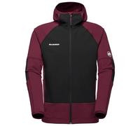 Mammut - Massone Midlayer Hooded Jacket - Giacca in pile M nero/rosso