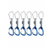 Mammut - Pack de 6 moschettoni rapidi - Crag Wire 10 cm Indicator 6 Pack Siler/Ultramarine in Alluminio - Blu