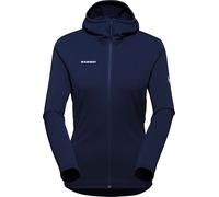 Mammut - Pile da donna per escursionismo con cappuccio in Polartec® Power Stretch® Pro - Aconcagua Light ML Hooded Jacket Women Marine per Donne - Taglia S - Blu navy