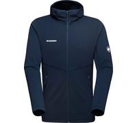 Mammut - Pile da escursionismo da uomo con cappuccio in Polartec® Power Stretch® Pro - Aconcagua Light ML Hooded Jacket Men Marine per Uomo - Taglia L - Blu navy