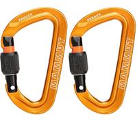Mammut Sender Screwgate Carabiner Gold Screw Gate (Confezione da 2)