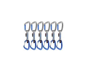 MAMMUT Set da 6 Crag Keylock Wire 10 cm Indicator Express argento