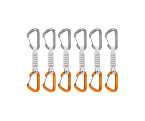 Mammut - Set da 6 rinvii ultra leggeri - Sender Wire 12 cm 6 Pack Light Grey/Gold - Bianco