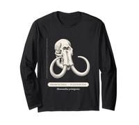 Mammut Skull Paleontologia Ice Age Fossile Maglia a Manica