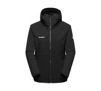 Mammut Ultimate Comfort SO Hooded Jacket Women | Giacca Softshell da Donna con Cappuccio | Nero, L