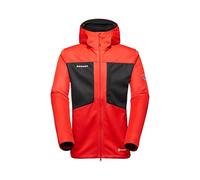 Mammut Ultimate VIII SO Hooded Jacket Men | Giacca Softshell da Uomo Antivento con Cappuccio | Mammut Red-Black, XL