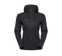 Mammut Ultimate VIII SO Hooded Jacket Women 25 Years | Giacca Softshell da Donna Antivento con Cappuccio | Nero, M