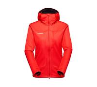Mammut Ultimate VIII SO Hooded Jacket Women | Giacca Softshell da Donna Antivento con Cappuccio | Mammut Red, L
