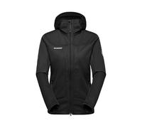 Mammut Ultimate VIII SO Hooded Jacket Women | Giacca Softshell da Donna Antivento con Cappuccio | Nero, M