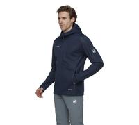 Mammut Ultimate VIII SO Hooded M - giacca softshell - uomo M Blue man Gore-Tex Infinium Windstopper,Bluesign,Pfc-Free,Fair Wear Foundation,Recycled Polyester,Dwr