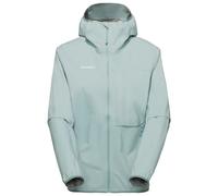 Mammut - Women's Ducan Light Hardshell Hooded Jacket - Giacca antipioggia S grigio/turchese
