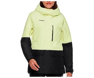 Mammut - Women's Fall Line Hardshell Thermo Hooded Jacket - Giacca da sci XL nero/giallo