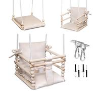 MAMOI Altalena 3 in 1 per neonati con imbracatura di sicurezza - altalena per bambini da 6 a 36 mesi, max. 20 kg, uso interno
