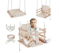 MAMOI® Altalena per bambini 3 in 1 + Cintura di Sicurezza, Dondolo Bambini ECO
