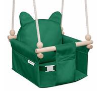 MAMOI Altalena per bambini con cintura di sicurezza, altezza regolabile 150-190 cm, altalena per casa, struttura stabile, seduta in velluto, montaggio facile, altalena da interno per bambini