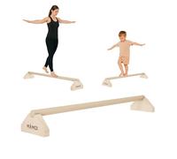 MAMOI® Barra di bilanciamento 100 cm, pietre di equilibrio, balance beam, attrezzatura equilibrio e coordinazione, per uso interno ed esterno, adatta a adulti e ragazzi, prodotto nell’UE