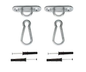 MAMOI® Gancio da soffitto per Altalena e Amaca, Ancoraggio da Parete Girevole, Set da 400kg per Cemento e Legno, Ganci Sacco da Boxe