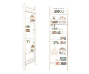 MAMOI® Libreria per bambini in pannello a base di legno - cassetta per libri, libreria per cameretta, panca porta libri, mensola da parete, mobile Montessori, scaffale per bambini.