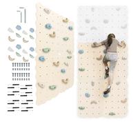 MAMOI® Parete Arrampicata Bambini per Bambini, Palestra e Gioco per Bimbi, Attrezzatura Arrampicata con e Senza Prese e appigli, Spalliera Svedese per Uso Interno