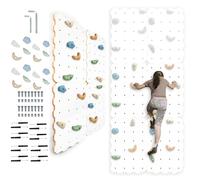 MAMOI® Parete Arrampicata, Palestra e Gioco, Attrezzatura Arrampicata con e Senza Prese e appigli, Spalliera Svedese per Uso Interno