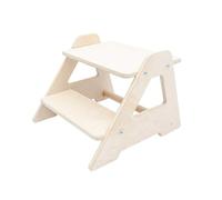 MAMOI® Sgabello a Due gradini Sgabello a Due gradini in Legno Naturale | Design Moderno Sgabello per Bambini | Sicuro e Universale Sgabello per Bambini 2 gradini | 100% Eco | Prodotto nell’UE
