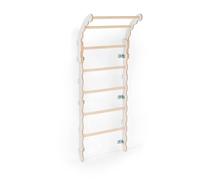 MAMOI® Spalliera svedese, Parete arrampicata per palestra bambini, Spalliera in legno naturale per uso interno, Parallele ginnastica artistica da casa