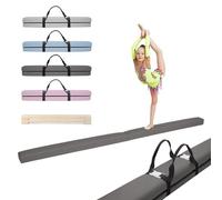 MAMOI® Trave Ginnastica Artistica 200 cm, Attrezzi Ginnastica Pieghevole, Parallele Imbottita Antiscivolo da Casa