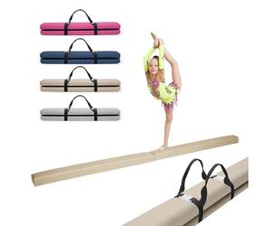 MAMOI® Trave Ginnastica Artistica 200 cm, Attrezzi Ginnastica Pieghevole, Parallele Imbottita Antiscivolo da Casa
