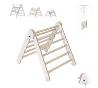 MAMOI® Triangolo in legno naturale per bambini, Parete arco arrampicata per uso interno, Percorso a partire