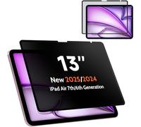 Mamol Pellicola protettiva per schermo privacy per Apple iPad Air 13" 2024/iPad Air 6a generazione, completamente rimovibile, anti luce blu, alta sensibilità/senza bolle/rimovibile