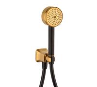 Mamoli 1938 set doccetta con presa d'acqua e supporto doccetta, 0000FI14002G, 1938 ottone spazzolato [Rubinetteria Bagno > Set Doccia]