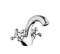 Mamoli 4416 EPOCA Miscelatore tradizionale monoforo per lavabo con movimento ceramico, scarico da 5/4’’ e tubetti di alimentazione Ø10 mm Cromo