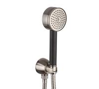 Mamoli GIO Ponti set doccetta con presa d'acqua e supporto doccetta, 0000FR14002F, GIO Ponti acciaio inox spazzolato [Rubinetteria Bagno > Set Doccia]