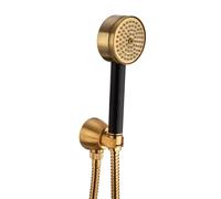 Mamoli GIO Ponti set doccetta con presa d'acqua e supporto doccetta, 0000FR14002G, GIO Ponti ottone spazzolato [Rubinetteria Bagno > Set Doccia]