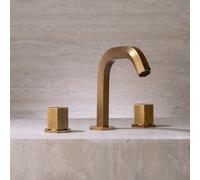 Mamoli Hexagonal rubinetto lavabo 3 fori, 456500000057, Hexagonal ottone patina [Rubinetteria Bagno > Rubinetteria Lavabo]