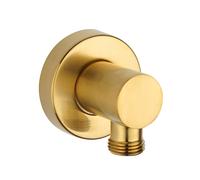 Mamoli presa d'acqua, rotondo, 00000325012G, Universal ottone spazzolato [Rubinetteria Bagno > Gomito di collegamento a parete]