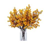 MAMOWEAR 6/12Pcs Artificial Baby's Breath Bouquet, Real Touch Fake Silk Flowers Compatible with Home, Wedding, Centerpiece, Party Decoration