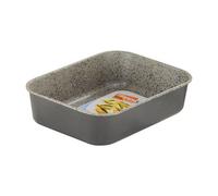 Mamù Teglia Sfornatutto Alluminio antiaderente (27x19cm) HAPPY STONE Grigio