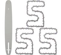 Mamuth - Guida + 3 catene per Makita DCS500, DCS5030, 15", 0,325", 64TG, set di catene di alta qualità per una compatibilità versatile