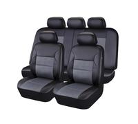 MAMXVKVZEU Coprisedili Auto In Pelle Universali Per VW Per Golf 5(5 Pieces Gray)