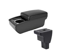 MAMXVKVZEU Per Hyundai I10 Auto Bracciolo Interno Scatola Di Immagazzinaggio Accessori Bracciolo per auto(A2 linea nera SENZA USB)