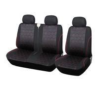 MAMXVKVZEU Per Mercedes Per Sprinter Per Vito 1 + 2 Coprisedile Auto(Nero ROSSO)