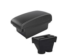 MAMXVKVZEU Per Peugeot 208 2012 2013 2014 2015 2016 2017 2018 Scatola Di Immagazzinaggio Per Bracciolo Auto Accessori Interni Bracciolo per auto(B3 Nero bianco 3 USB)