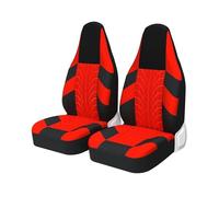 MAMXVKVZEU Per Renault Per Twingo 3 2pcs Protezione Sedile Universale Coprisedili Auto(ROSSO)