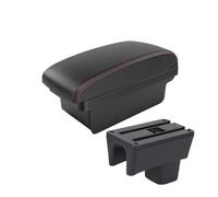 MAMXVKVZEU Per Suzuki Per Swift 2005-2023 Accessori Scatola Immagazzinaggio Interna Bracciolo Dell'auto Bracciolo per auto(A1 Nero rosso SENZA USB)